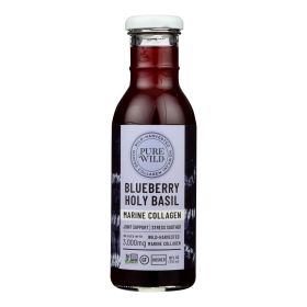 Purewild - Marine Collagen Berry Holy Basil - Case Of 12-12 Fl Oz