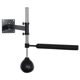 Lightweight Fast-Reflexes Speed Bag Boxing Punching Bag Wall Mount Height Adjustable, MMA, Martial Arts, and Boxing Equipment for Training at Hom (Option: Black-740x240x250 mm)